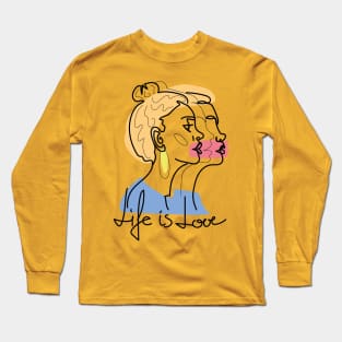 Girl on line Long Sleeve T-Shirt